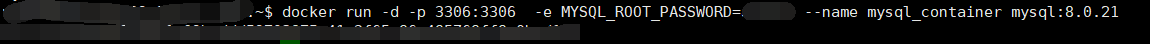 运行 MySQL